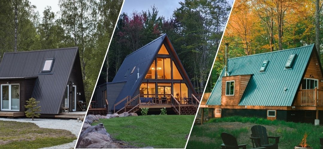 Three Avrame A-Frame house series: Duo, Trio and Solo+